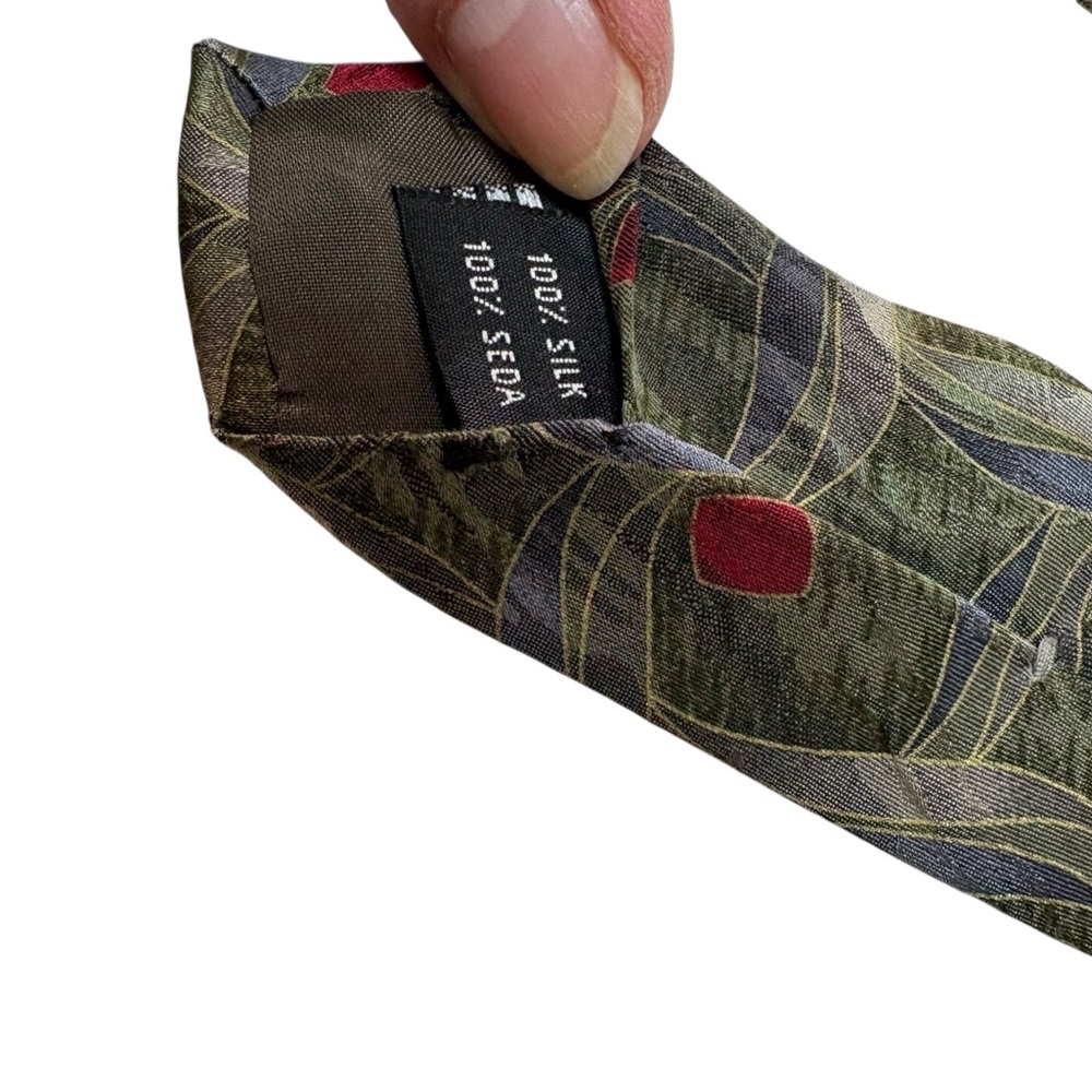 Multi Color Silk Tie Made in Italy - Picture 2 of 6